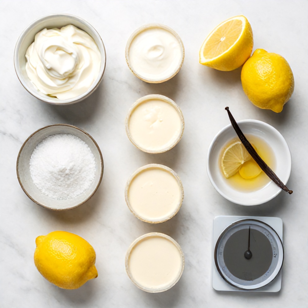 Keto No Bake Lemon Cheesecake Cups Ingredients