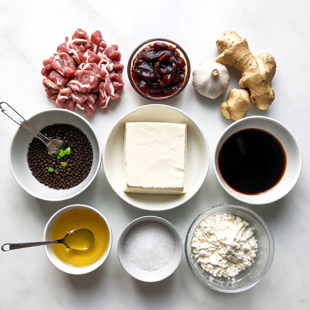 Mapo Tofu Ingredients: Ground Pork, Silken Tofu, Sichuan Peppercorns, and More