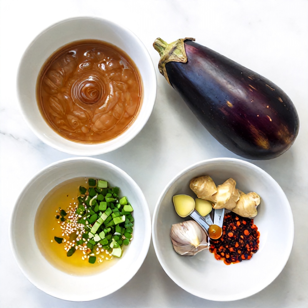 Ingredients for Miso Glazed Eggplant