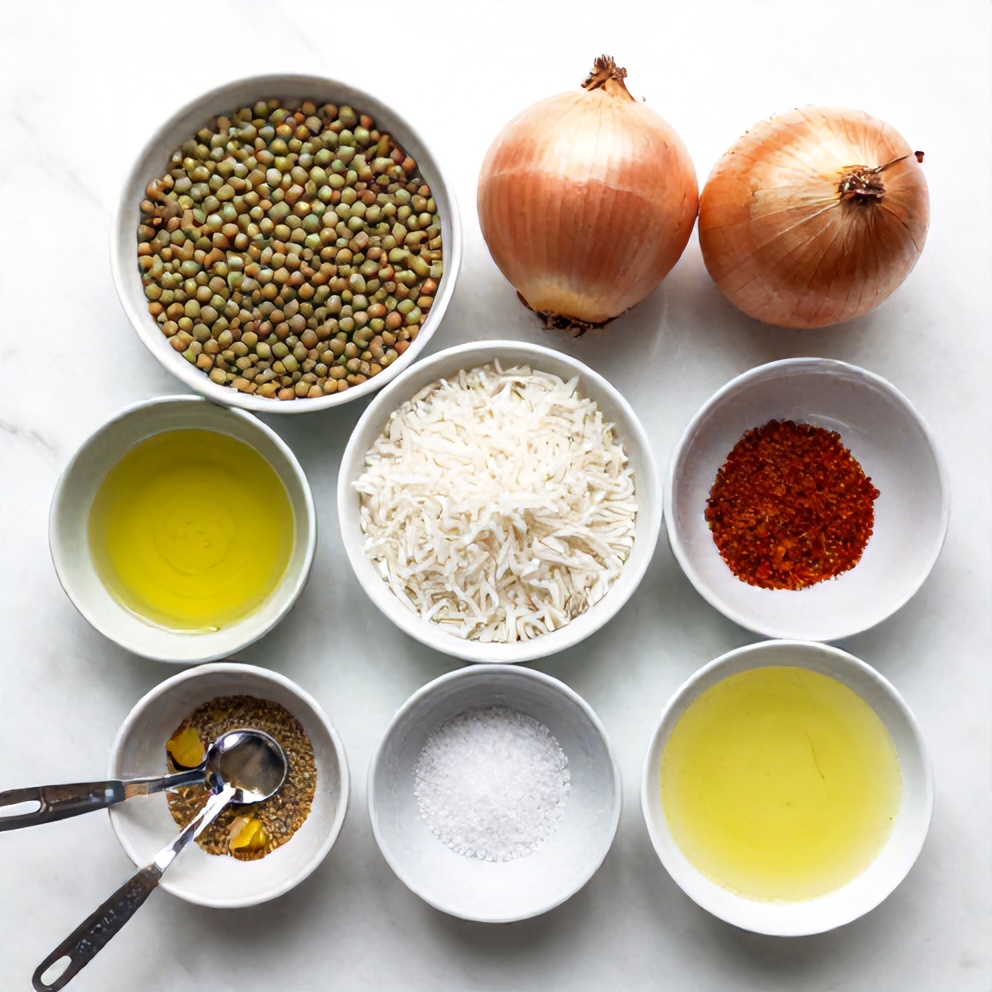 Ingredients for Easy Mujadara Recipe