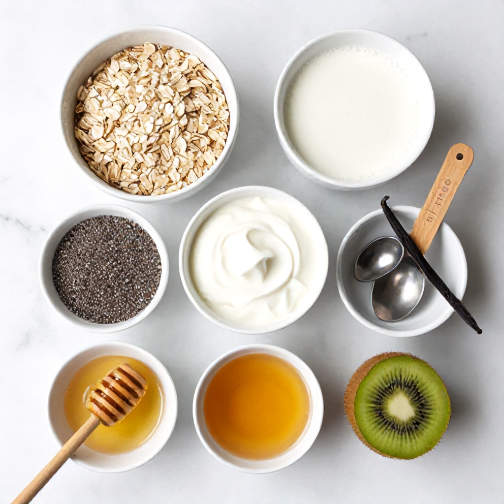 Raw Ingredients for Easy Overnight Oats