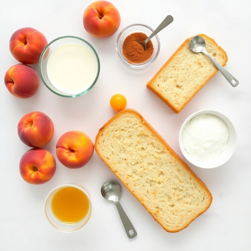 Easy Peach Cobbler French Toast Bake Ingredients