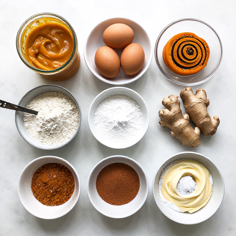 Easy Spiced Pumpkin Roll Ingredients