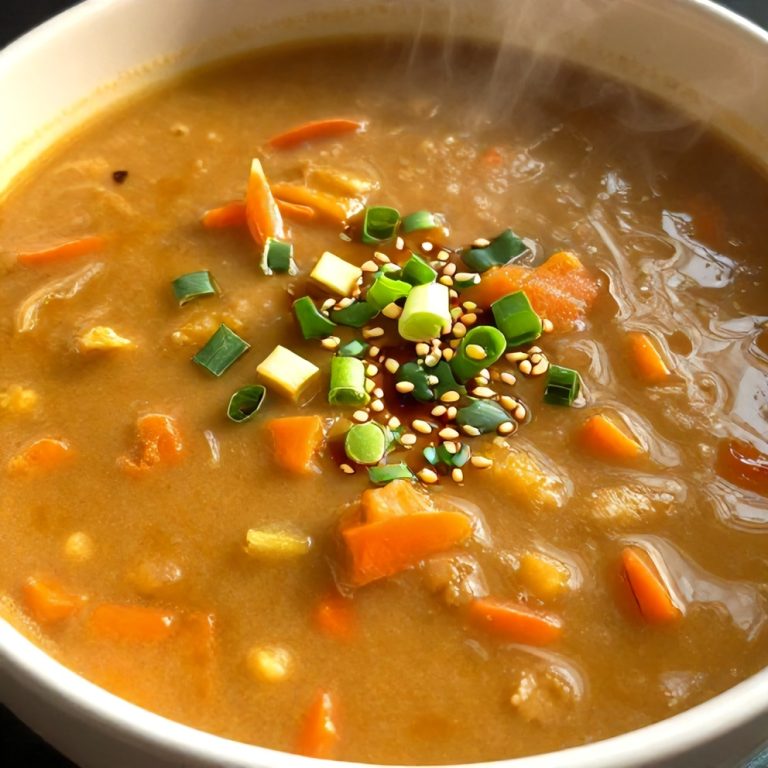 Easy Spicy Miso Carrot Soup