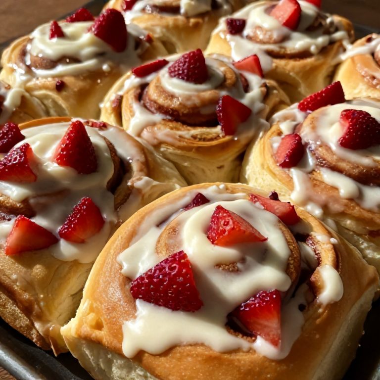 Easy Strawberry Cinnamon Rolls