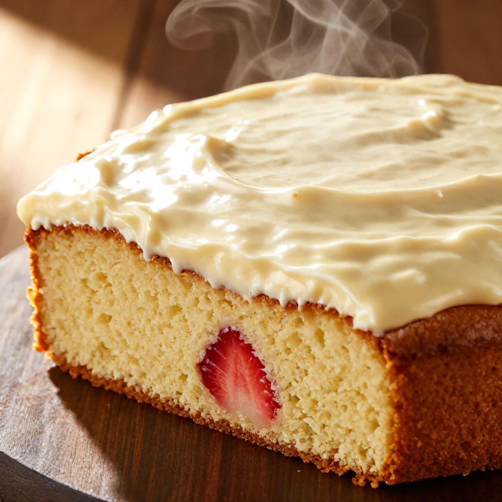 Easy Strawberry Earthquake Cake