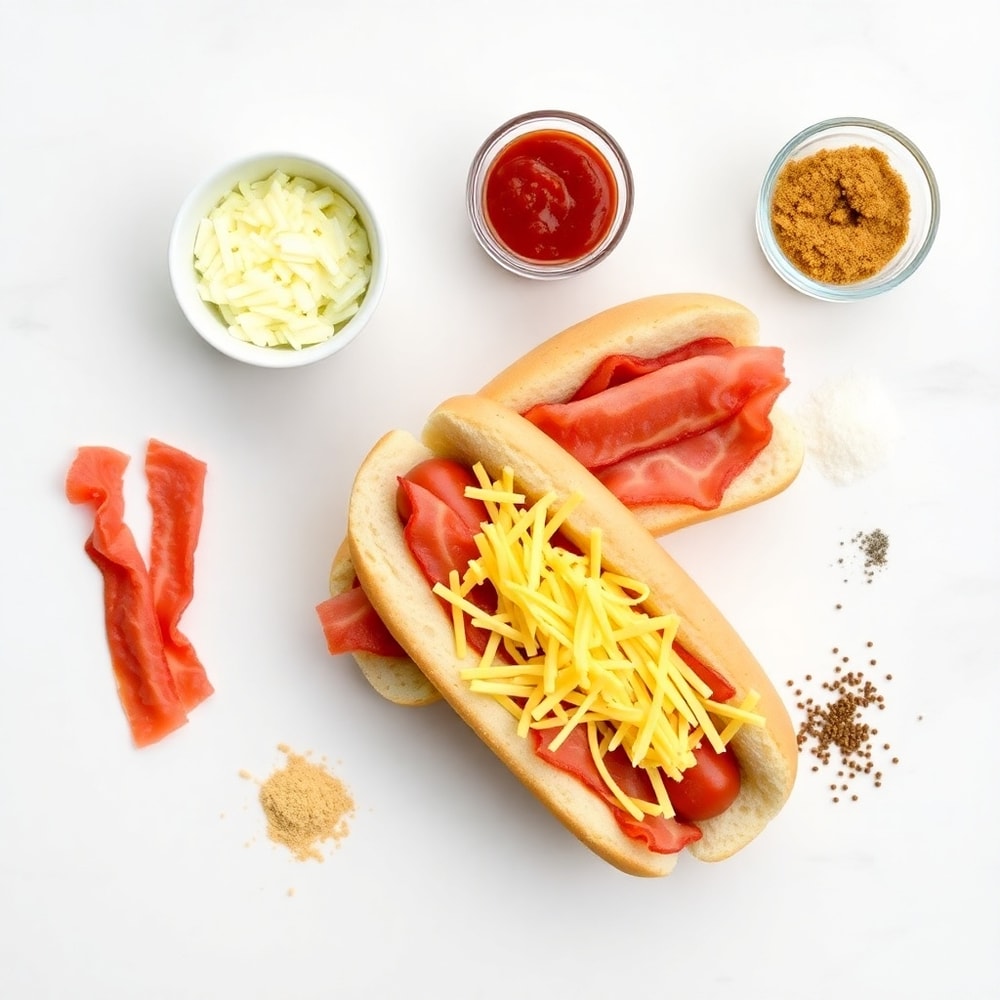 Ingredients for firecracker hot dogs