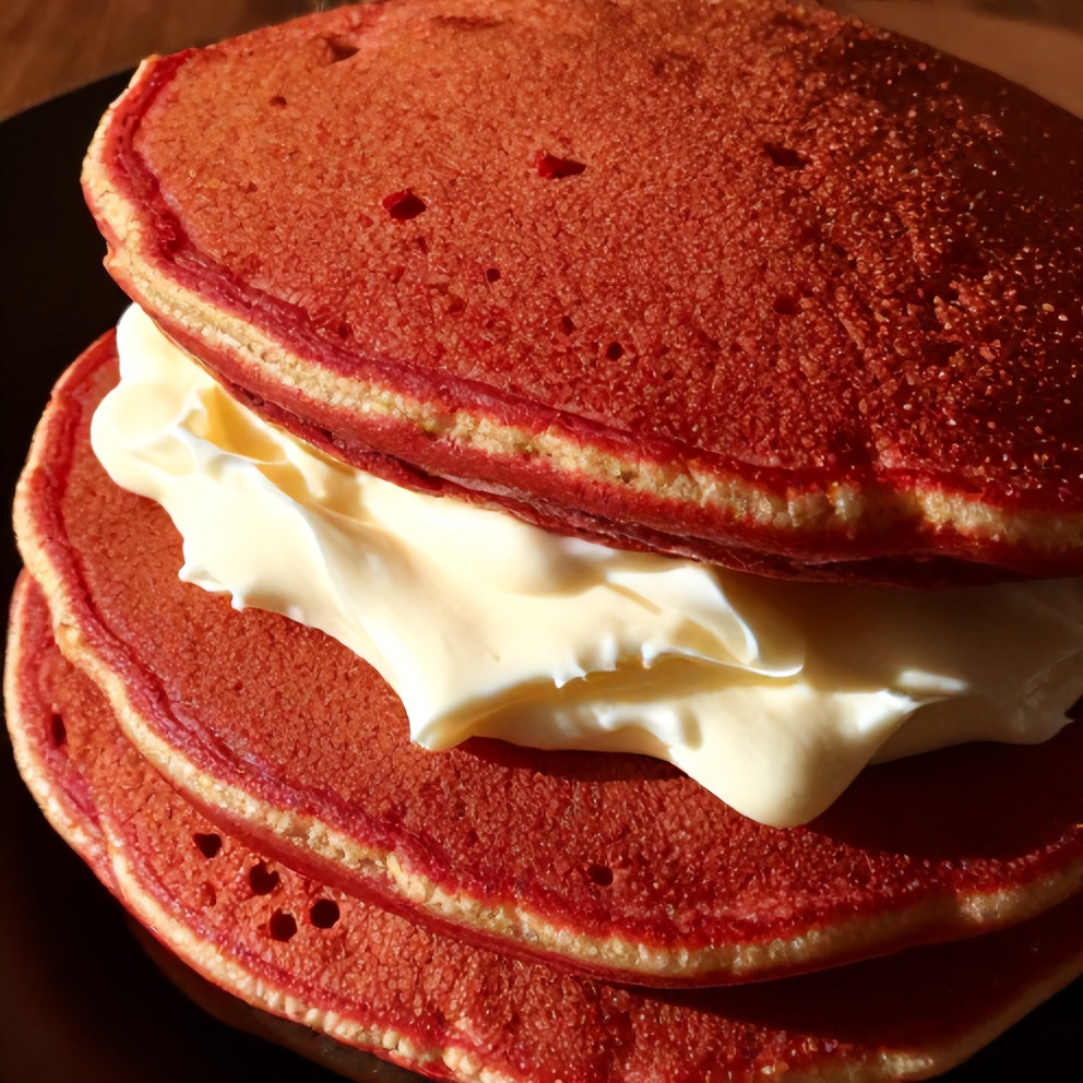 red velvet pancakes
