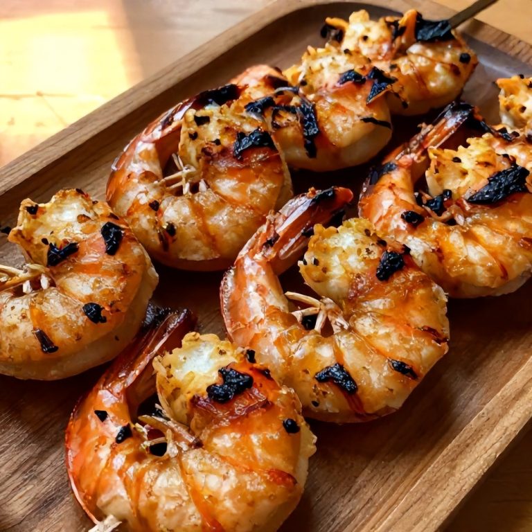 grilled bang bang shrimp skewers