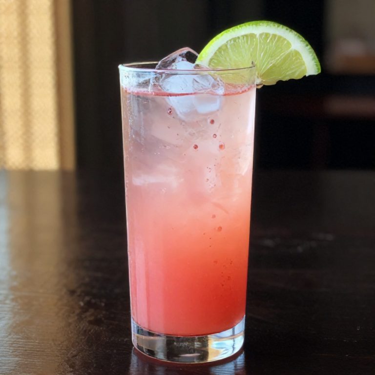 Keto Hibiscus Lime Sparkling Water