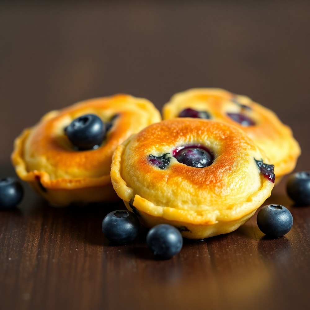 Lemon Blueberry Pancake Bites