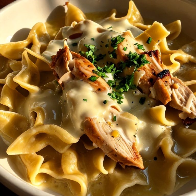 Mozzarella Garlic Butter Chicken Bowties