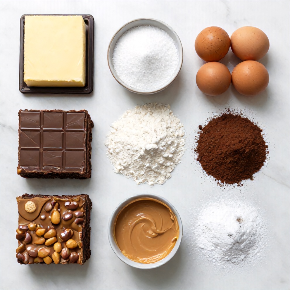 Peanut Butter Truffle Brownies Ingredients