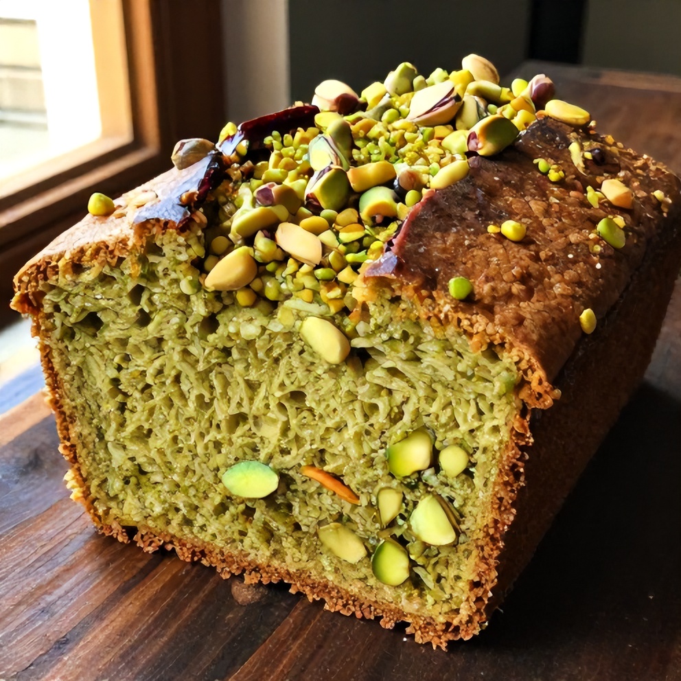 Pistachio Pudding Bread