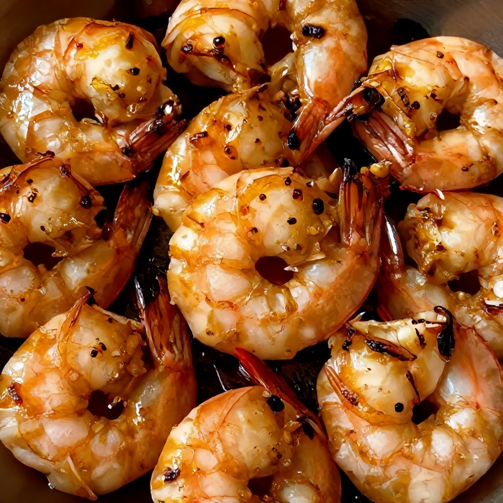 honey garlic grilled shrimp