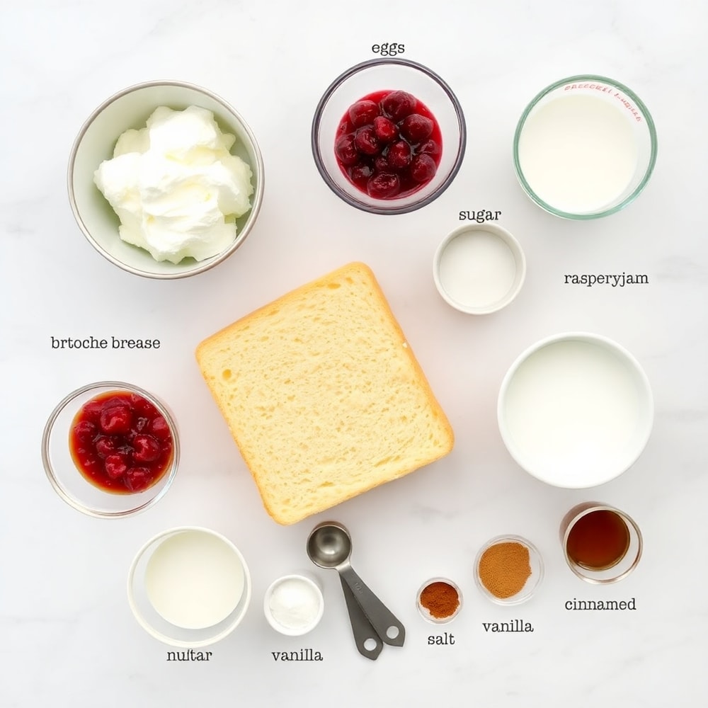 Raspberry Cheesecake French Toast Casserole Ingredients