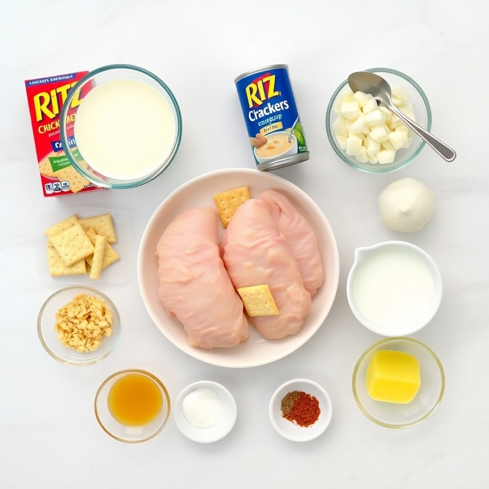 Ritz Cracker Chicken Casserole Ingredients