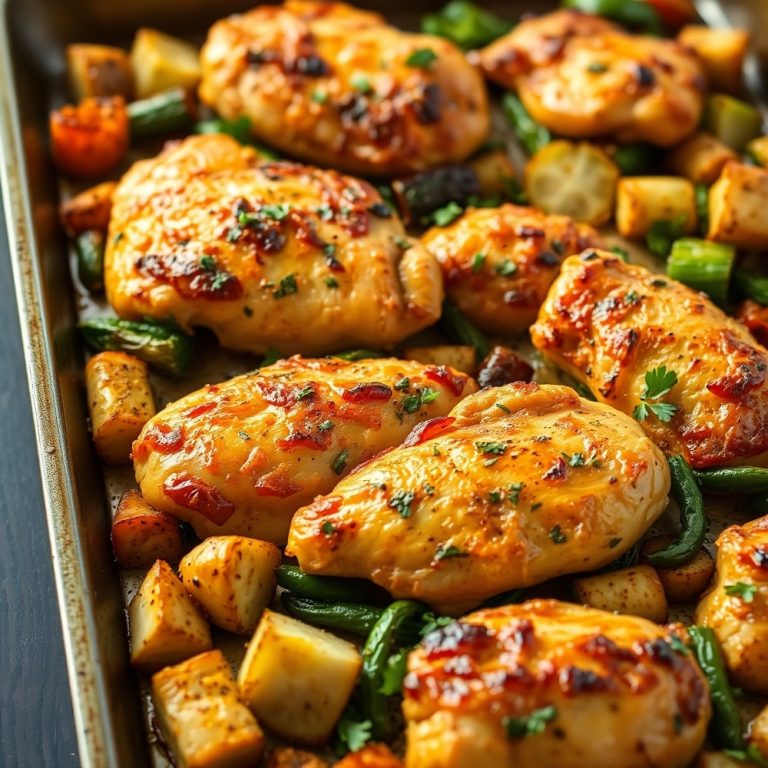 Sheet Pan Lemon Herb Chicken and Vegetables