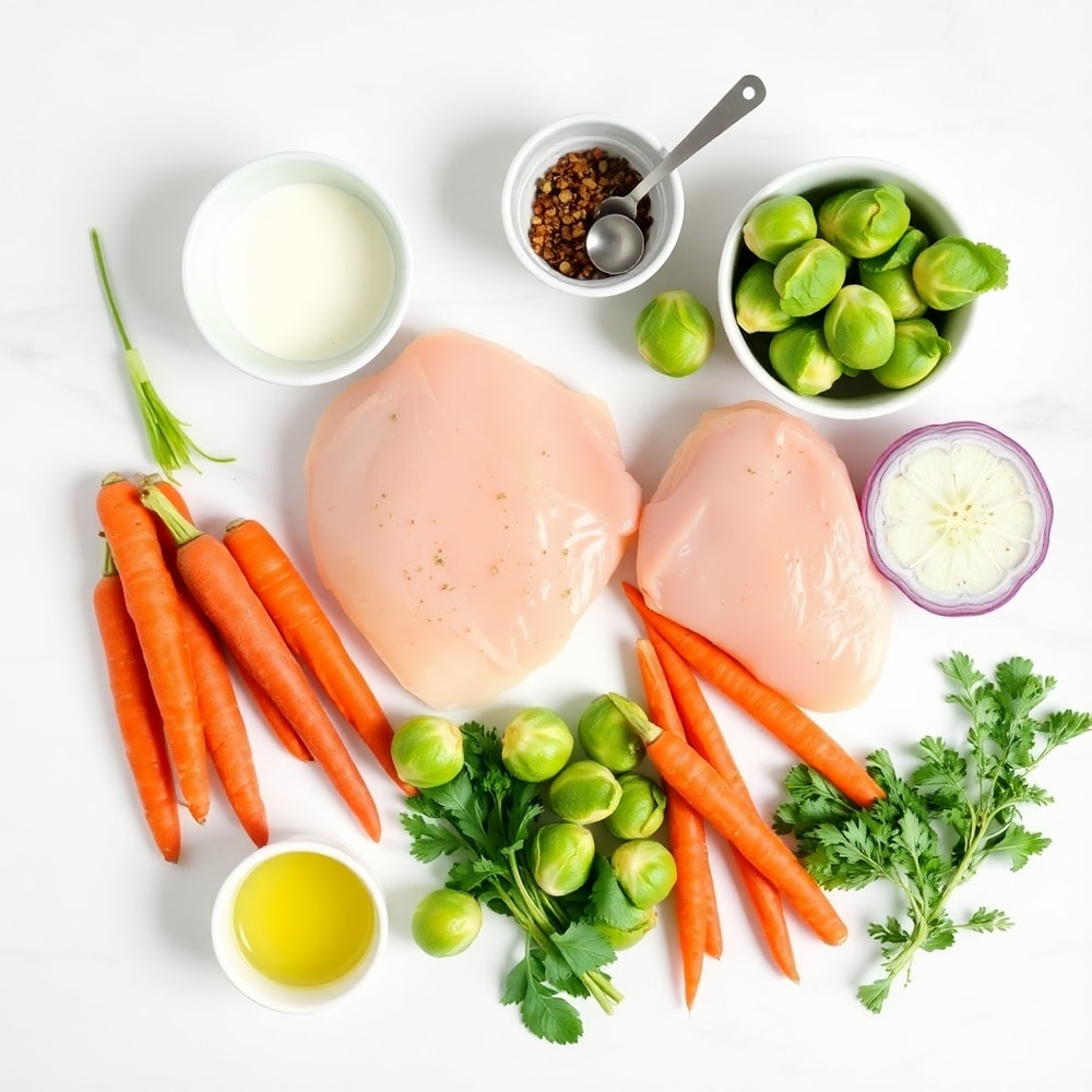 Sheet Pan Lemon Herb Chicken and Vegetables Ingredients