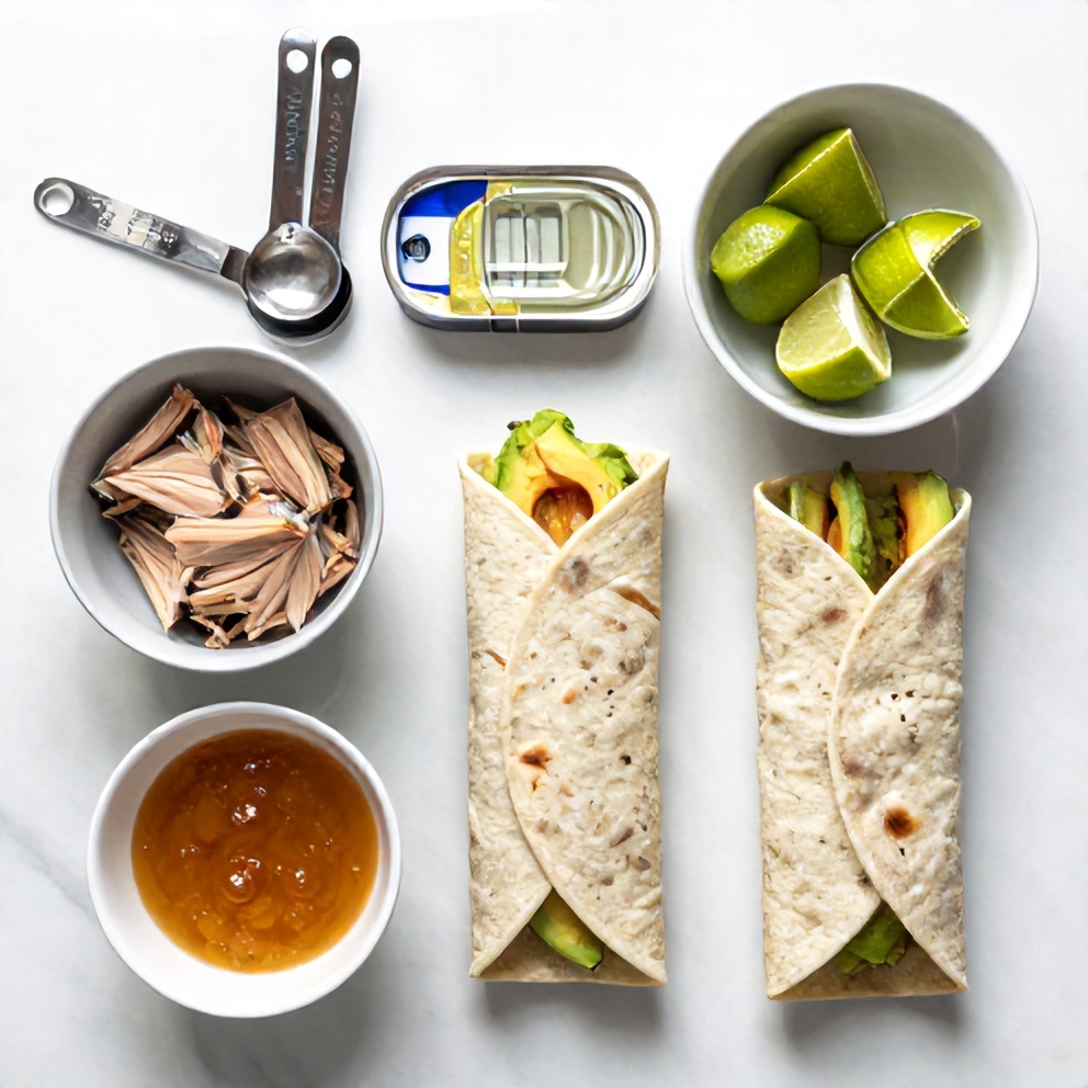 Hot Honey Tunacado Wrap Ingredients